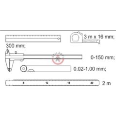 Fiókbetét 5530-hoz: mérőszerszám készlet 5 részes