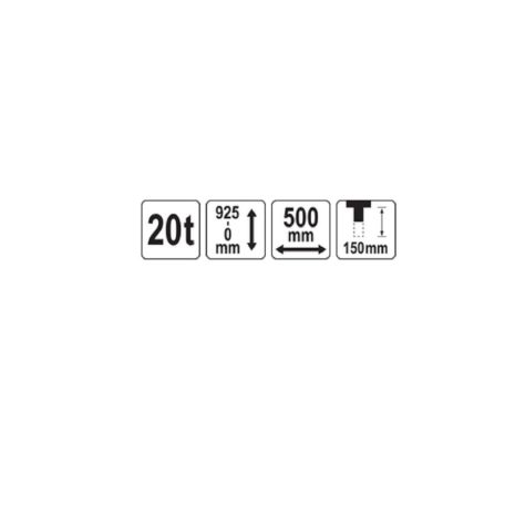 Hidraulikus prés 20T 0-925mm 500mm