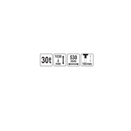 Hidraulikus prés 30T 0-1030mm 530mm