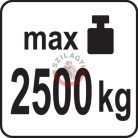 Kerékrámpaék 80x220 mm, műanyag, max 2500 kg