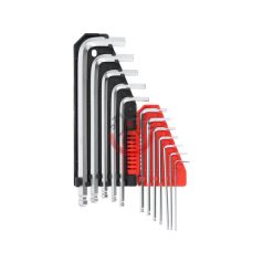   Imbuszkulcs készlet gömbölyített hosszított 1/16"-3/8" 12 részes