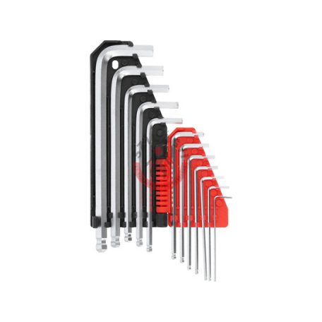 Imbuszkulcs készlet gömbölyített hosszított 1/16"-3/8" 12 részes
