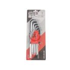 Imbuszkulcs készlet gömbölyített extra hosszú 1/16"-3/8" 12 részes