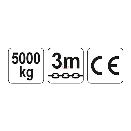 Láncos emelő 5000 kg 3m