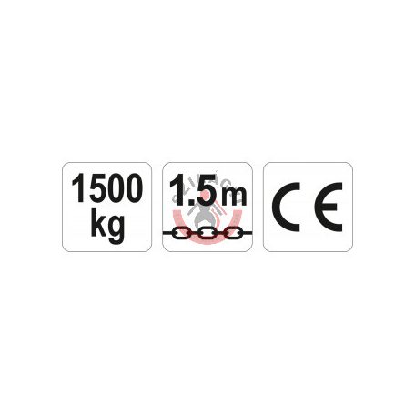 Láncos emelő 1500kg 1.5m