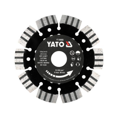 Gyémántvágótárcsa szegmentált 125mm betonhoz