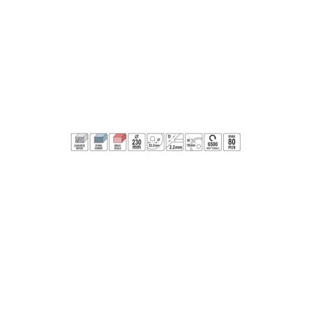 Gyémánt vágótárcsa 230 x 2,2 x 10 x 22,2 mm szegmentált