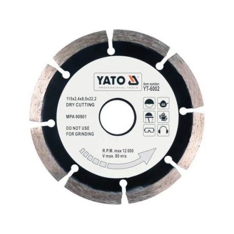 Gyémánt tárcsa szegmentált 115mm