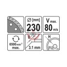 Gyémánt tárcsa turbo 230mm