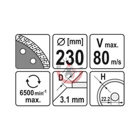 Gyémánt tárcsa turbo 230mm