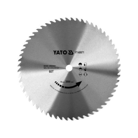 Körfűrésztárcsa (fa) 500x32x2.9mm T60