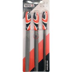   Lakatos reszelő készlet 3 részes 250mm #2 (félkör, háromszög, lapos)