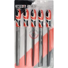   Lakatos reszelő készlet 5 részes 250mm #3 (kör, lapos, háromszög, félkör, négyz)