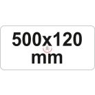 Egykaros szorító 500x120mm