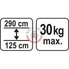 Teleszkópos kitámasztó gipszkartonozáshoz 125-290cm 30kg