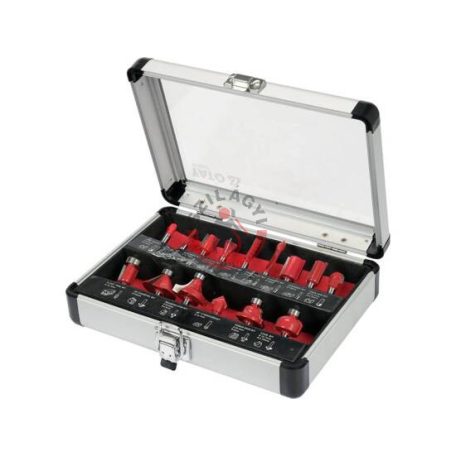 Felsőmaró készlet 15 részes 6 mm befogás