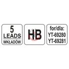 Ácsceruza betét HB 5db (YAT-69281-hez)