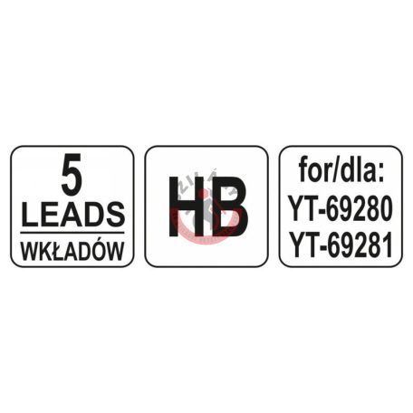 Ácsceruza betét HB 5db (YAT-69281-hez)