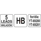 Ácsceruza betét H2 5db (YAT-69281-hez)