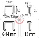 Tűzőgép 6-14mm (6-14x1.2x11.3mm)