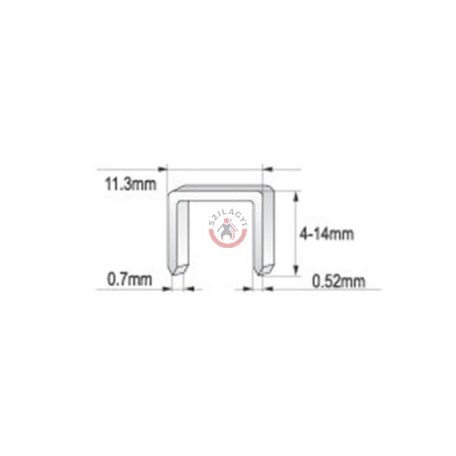 Kárpitos tűzőgép 4-14mm (4-14x0.7x11.3mm)