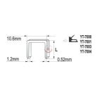 Tűzőgépkapocs 8mm (1.2x10.6mm) 1000db