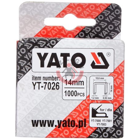 Tűzőgépkapocs 14mm (1.2x10.6mm) 1000db