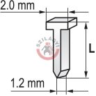 Tűzőgépszeg 14mm (14x1.2x2mm)