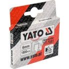 Tűzőgépkapocs 6mm (6x0.7x11.3mm) 1000db