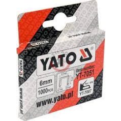 Tűzőgépkapocs 6mm (6x0.7x11.3mm) 1000db
