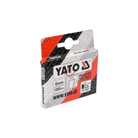 Tűzőgépkapocs 6mm (6x0.7x11.3mm) 1000db