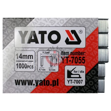 Tűzőgépkapocs 14mm (14x0.7x11.3mm) 1000db