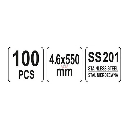 Kábelkötegelő fém 4.6X550mm