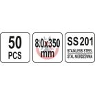 Kábelkötegelő fém 8.0X350mm