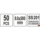 Kábelkötegelő fém 8.0X500mm