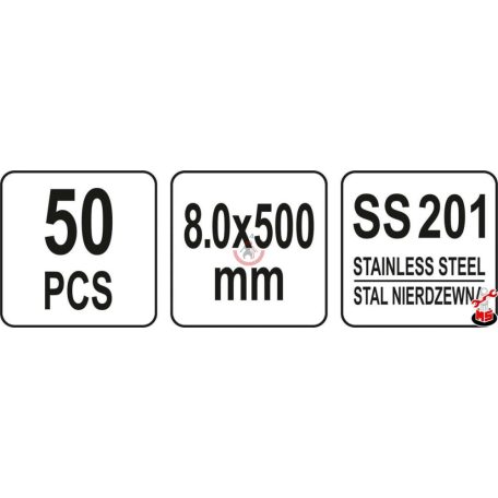 Kábelkötegelő fém 8.0X500mm