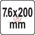 Kábelkötegelő 200X7,6 mm, fehér, 50 db/csomag