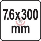 Kábelkötegelő 300x7,6 mm, fehér, 50 db/csomag