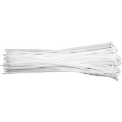 Kábelkötegelő 430X7,6 mm, fehér, 50 db/csomag