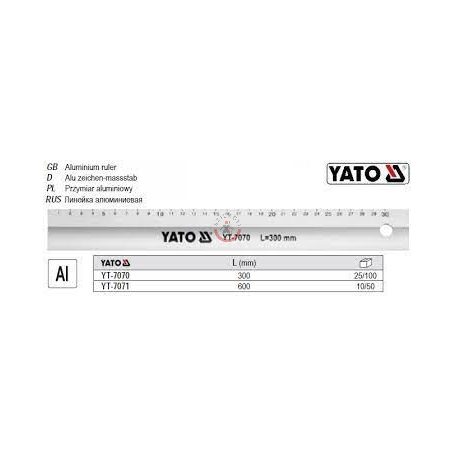 Aluminium vonalzó 300mm