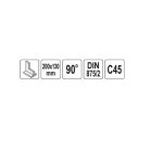 Talpas derékszög 200x130 mm
