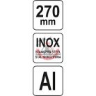 Fém derékszög vonalzó 270mm