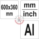 Alumínium állítható szögű vonalzó 600x360mm