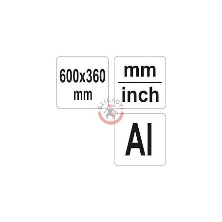 Alumínium állítható szögű vonalzó 600x360mm