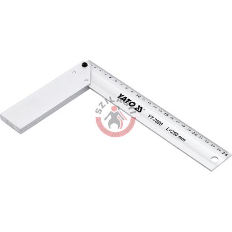 Asztalos derékszög aluminium 250mm