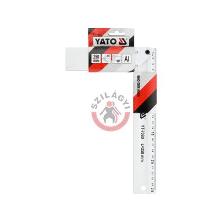 Asztalos derékszög aluminium 250mm