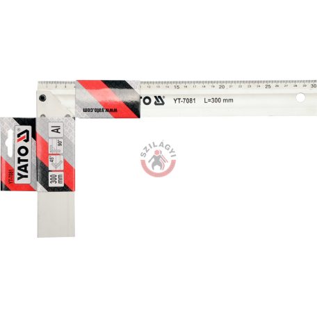 Asztalos derékszög aluminium 300mm