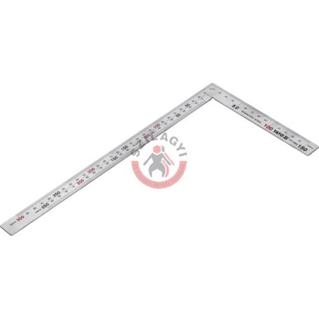 Asztalos derékszög 300 x 150 mm inox