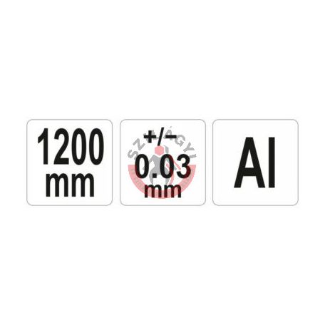 Asztalos derékszög 1200mm alu