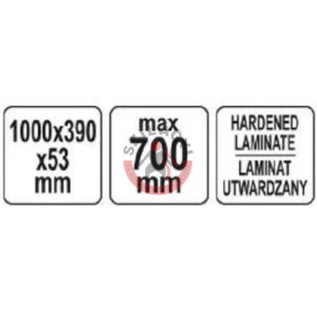 Munkalap marósablon 1000x390x53mm